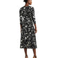 Floral Surplice Jersey Dress