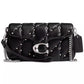 Tabby Mini Quilted Leather with Crystal Rivets Wristlet Crossbody