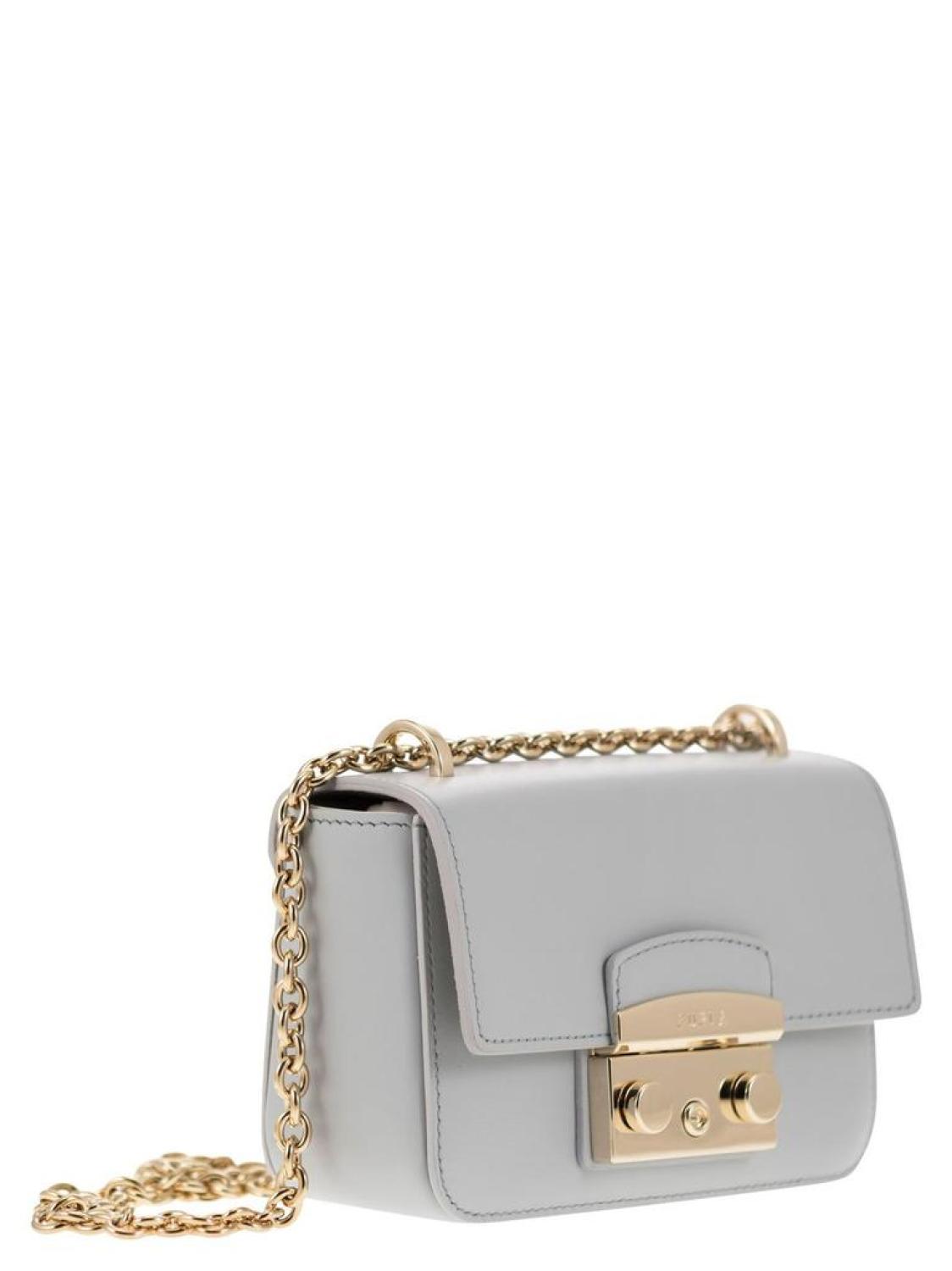 Furla Metropolis Logo Engraved Mini Shoulder Bag