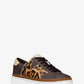 Chapman Logo and Leopard Print Calf Hair Sneaker