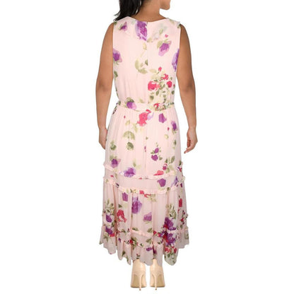 Womens Floral Maci Midi Dress