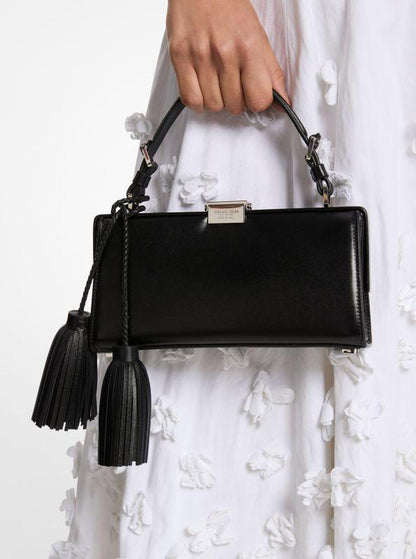 Gwyneth Leather Tassel Shoulder Bag