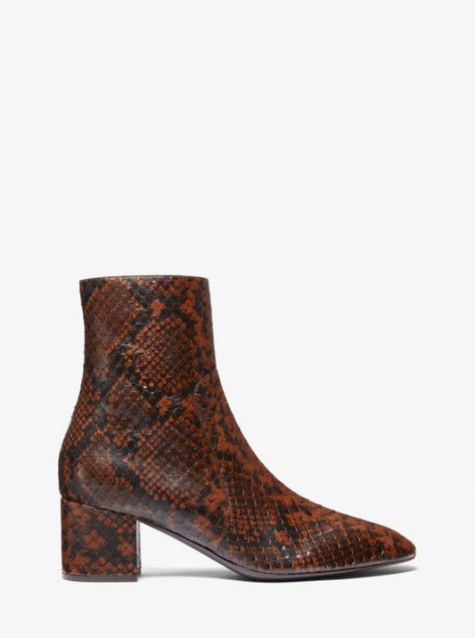 Gloria Python Embossed Leather Boot