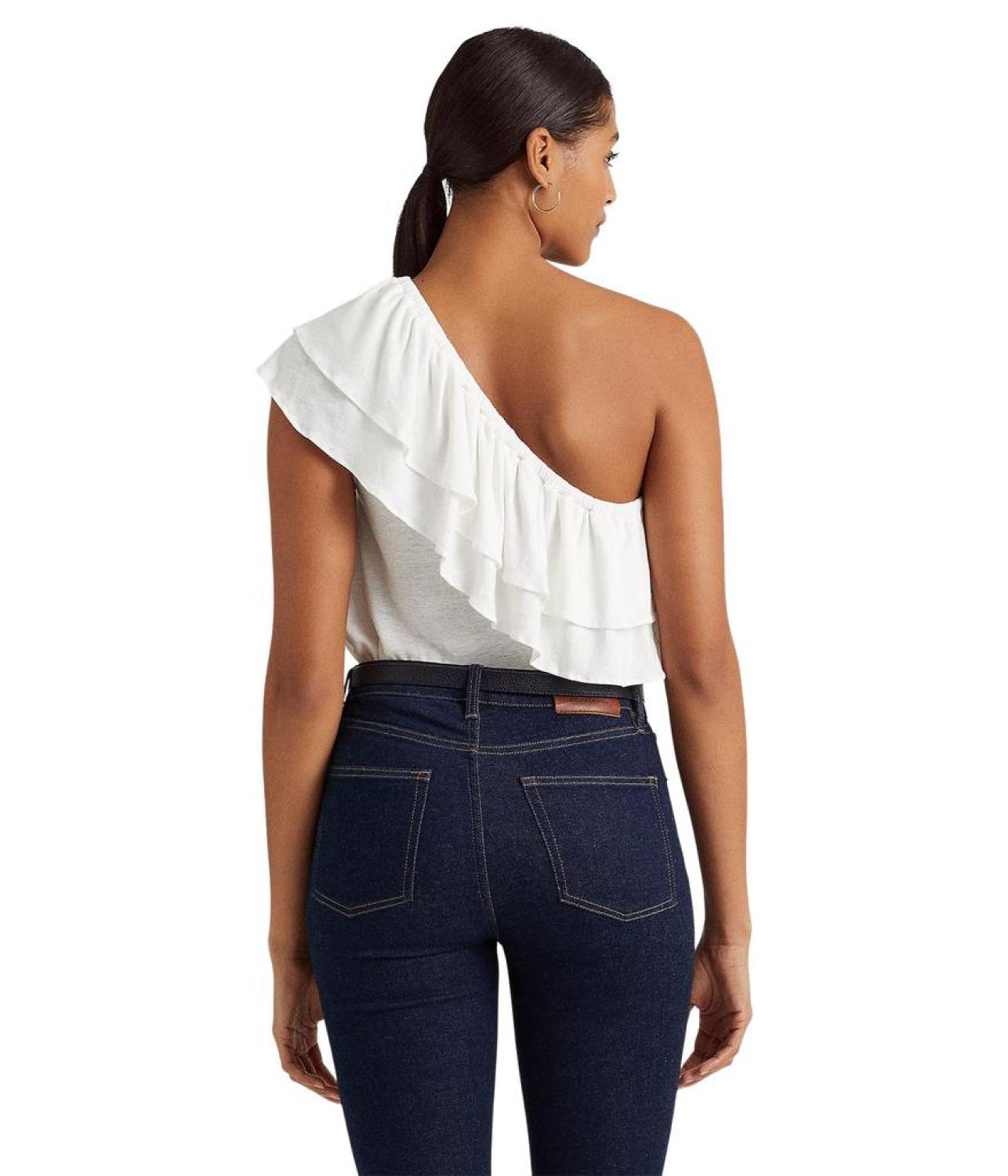 Jersey One Shoulder Top