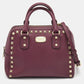 Michael Michael Kors Saffiano Leather Small Studded Sandrine Satchel