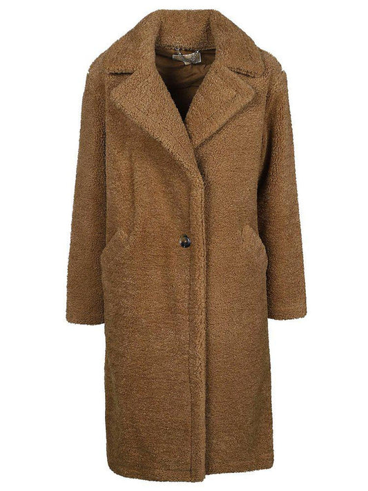 Michael Michael Kors Oversized Shearling Teddy Coat