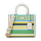 Manhattan Striped Woven Straw Small Tote