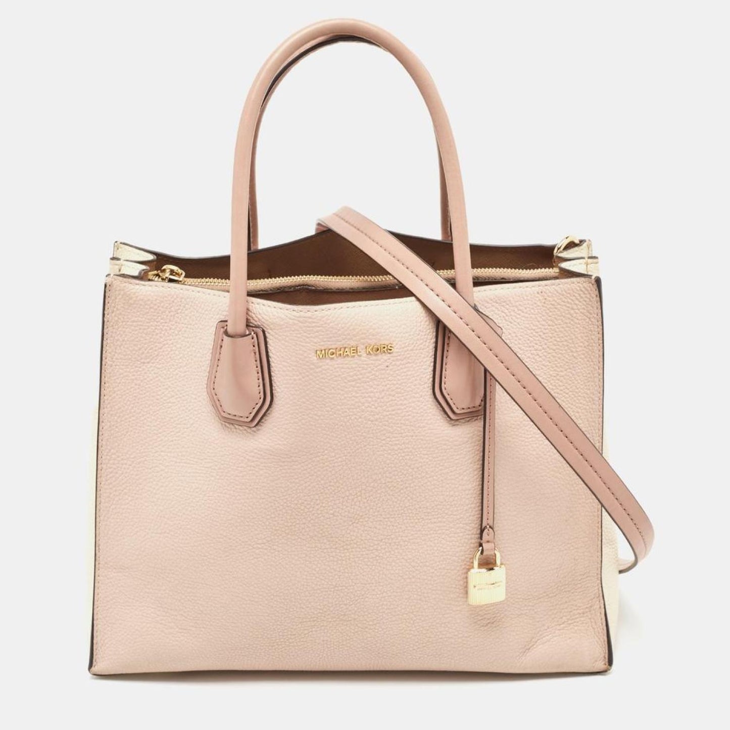 Michael Kors /cream Leather Mercer Satchel