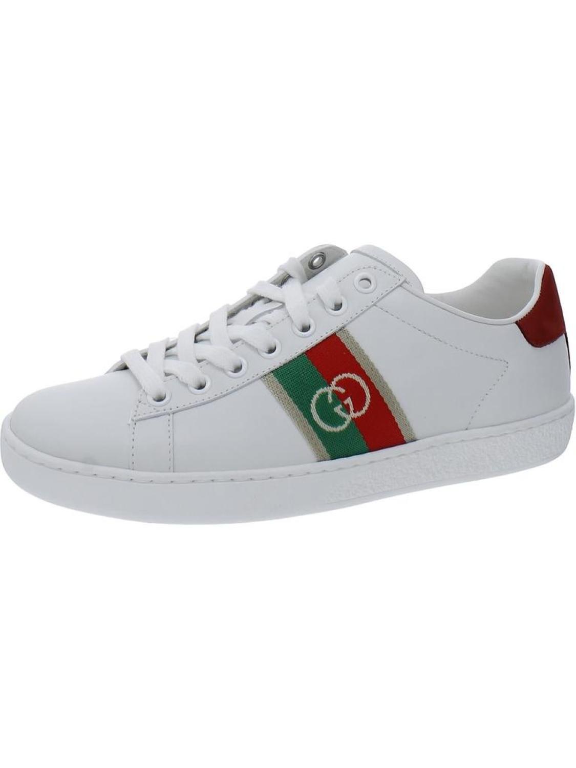 Womens Faux Leather Lifestyle Casual And Fashion Sneakers