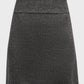 Stone Wool-Blend Houndstooth Mini Skirt