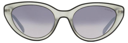 Guess Women's Cateye Sunglasses GU3061 20C Frosted Transparent Gray 54mm