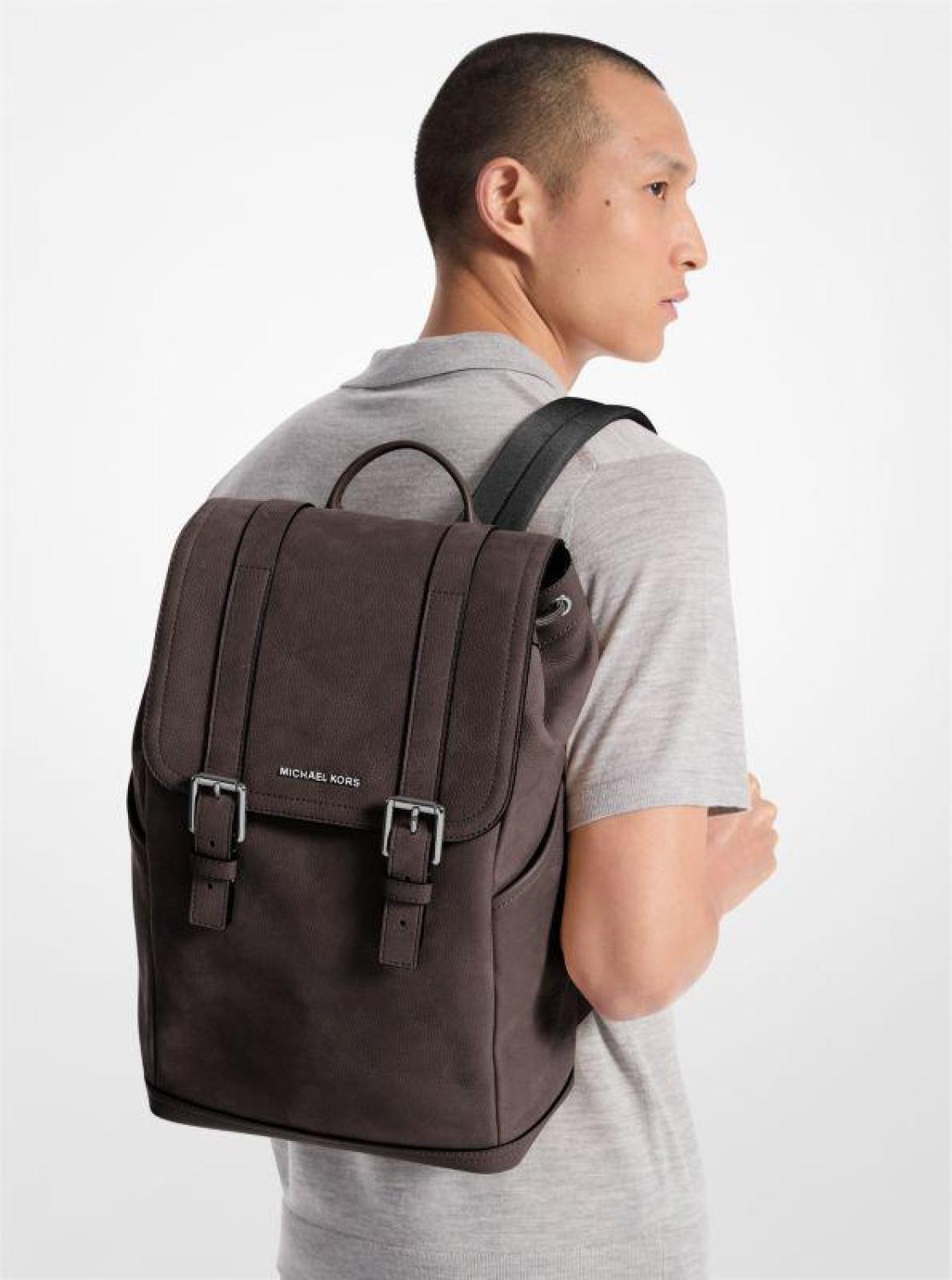 Hudson Medium Pebbled Leather Backpack