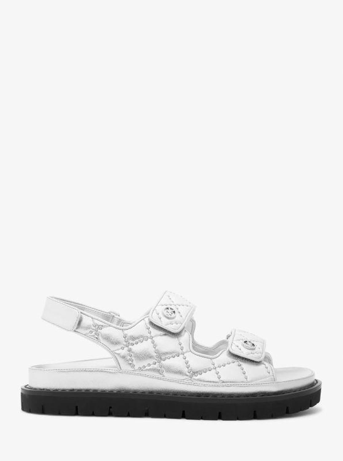 Holland Studded Metallic Quilted Sandal