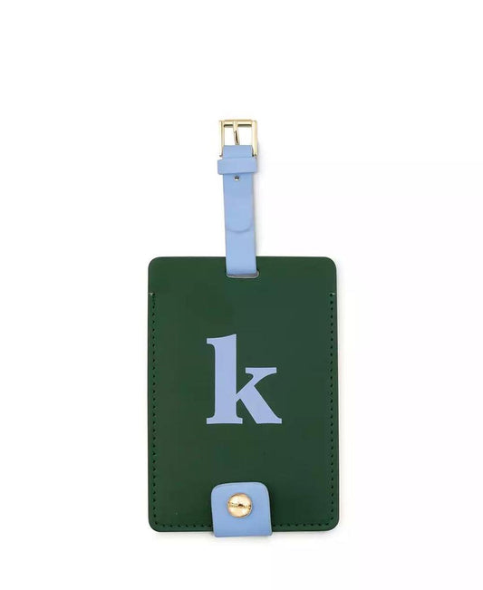 New York Just Mine Initial Luggage Tag, K