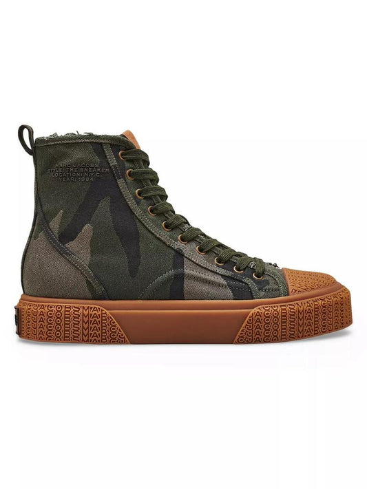 The High Top Camouflage Jacquard Sneakers