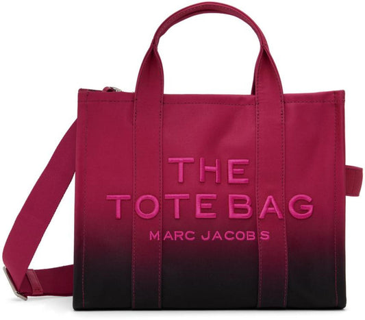 Pink & Black 'The Ombré Coated Canvas Medium' Tote