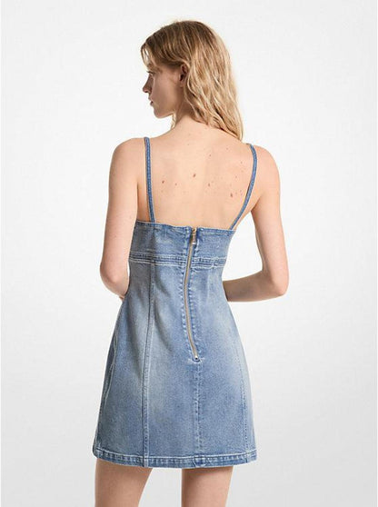 Stretch Denim Mini Dress