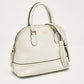 White Leather Carli Mccall Street Satchel