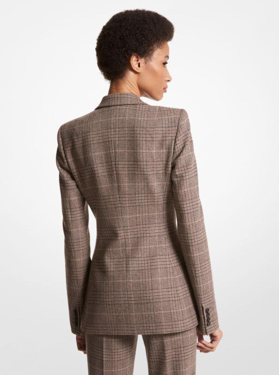 Georgina Glen Plaid Stretch Flannel Blazer