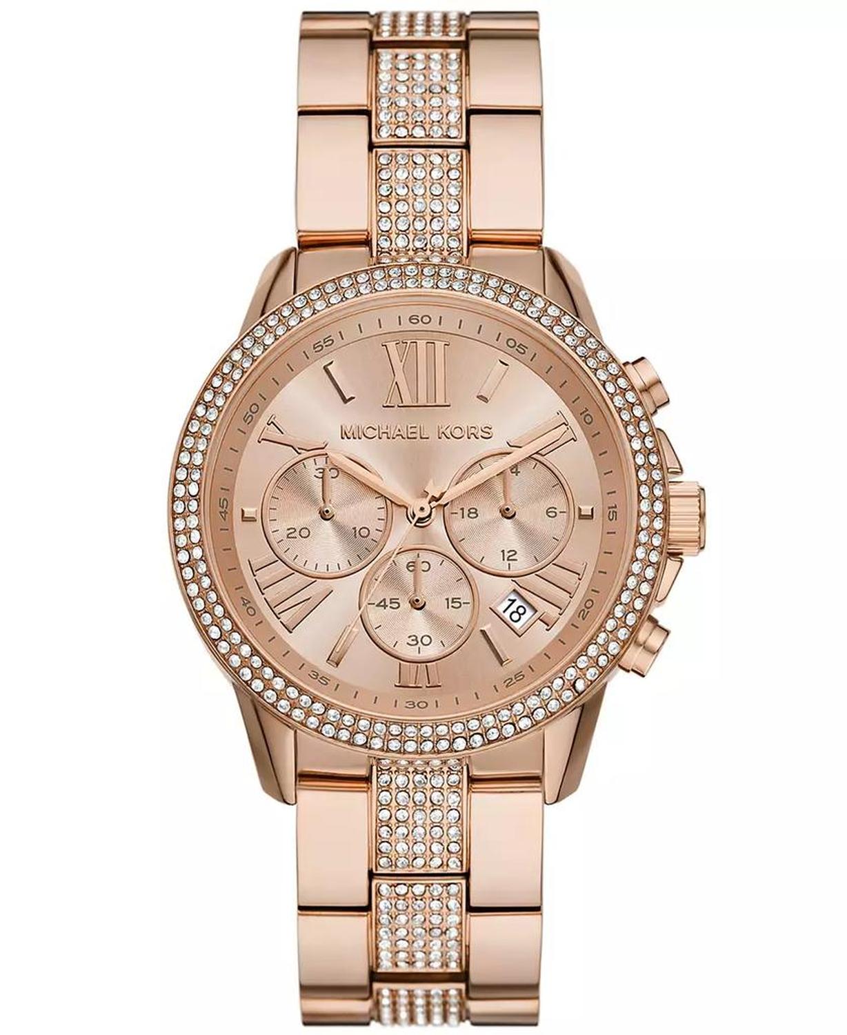 Women's Brynn Chronograph Rose Gold-Tone Stainless Steel Watch 40mm