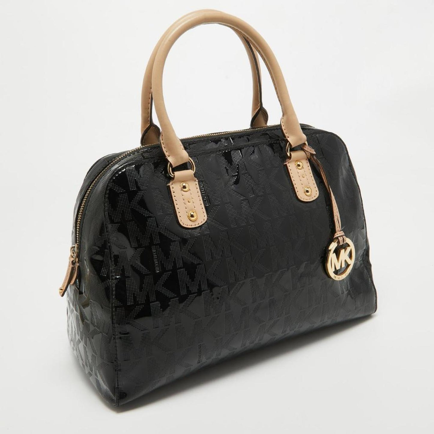 Michael Michael Kors  Signature Patent Leather Satchel