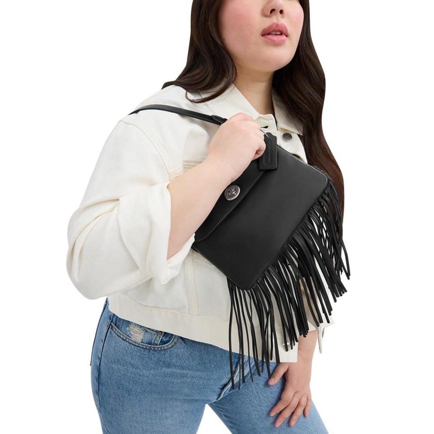 Leather 1964 Fringe Crossbody