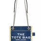 The Denim Chain Crossbody Tote Bag