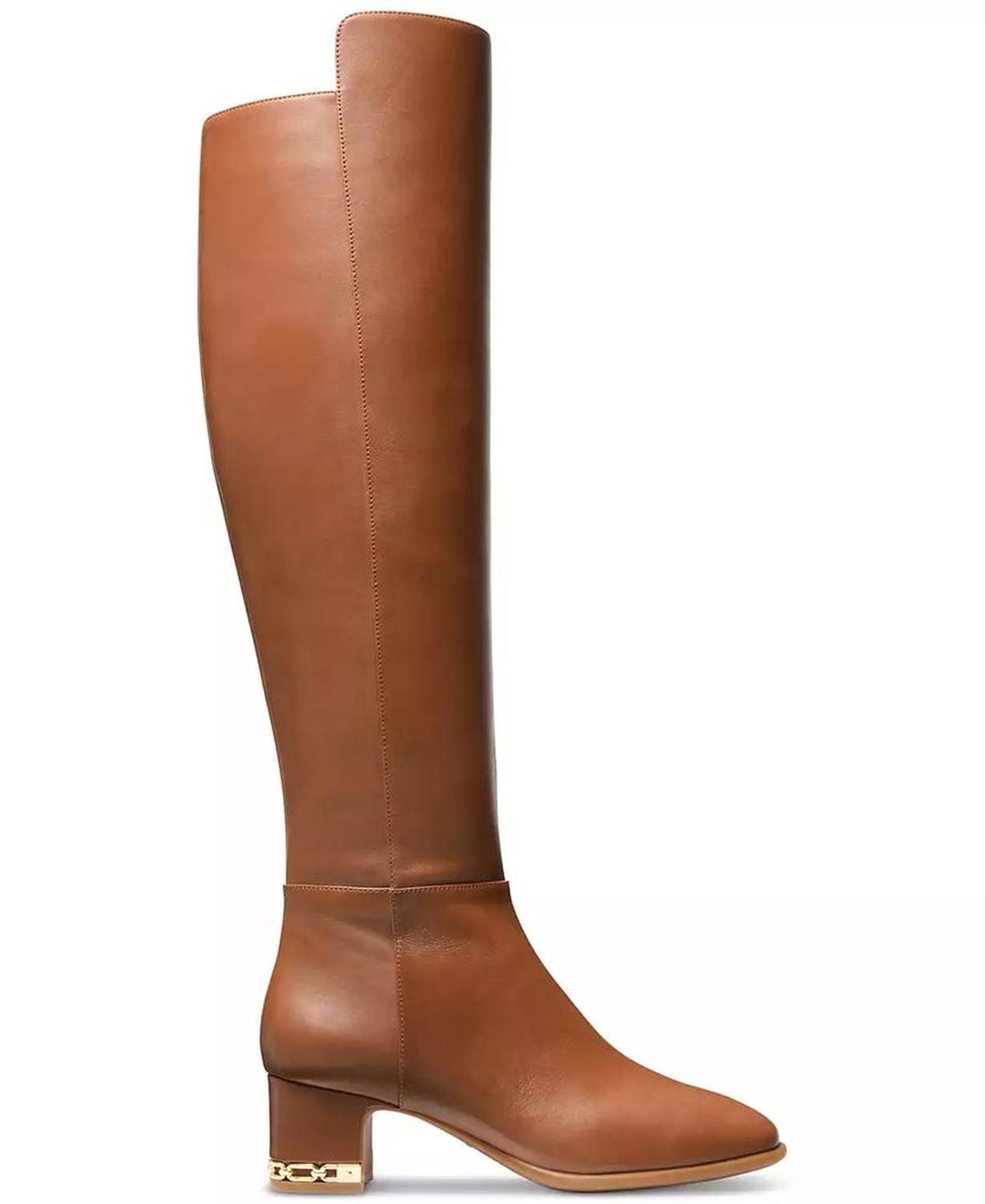 Women's June Leather Knee High Riding Boots