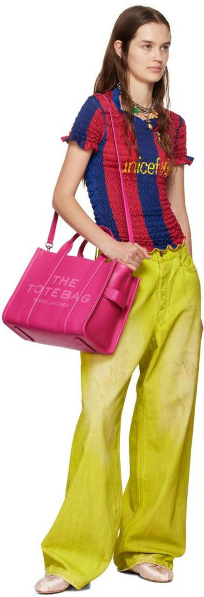 Pink 'The Leather Medium' Tote