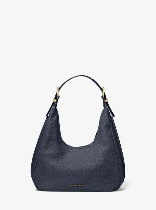 Nolita Small Pebbled Leather Hobo Shoulder Bag