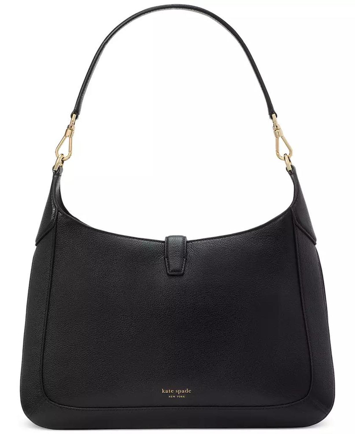 Deco Pebbled Leather Hobo Bag