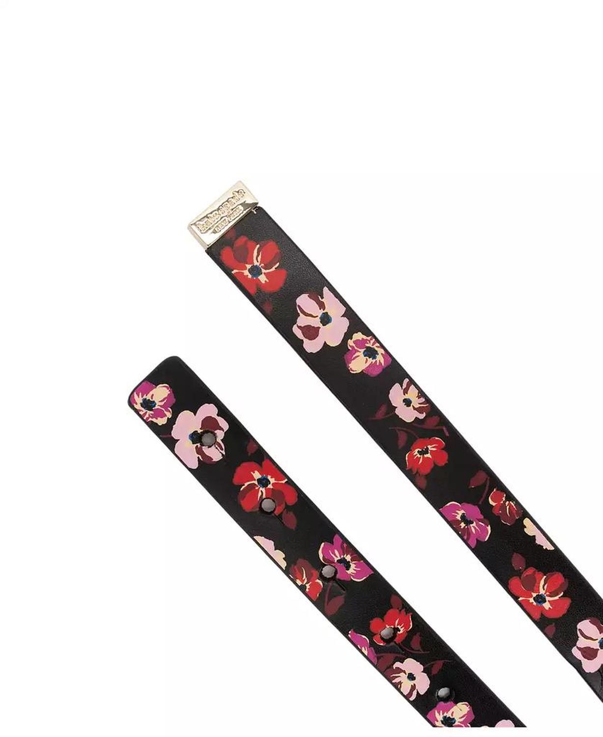 Women's 19mm Fall Poppies Bow Belt