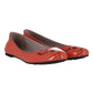 Marc Jacobs Mouse Print Ballet Flats in Orange Patent Leather