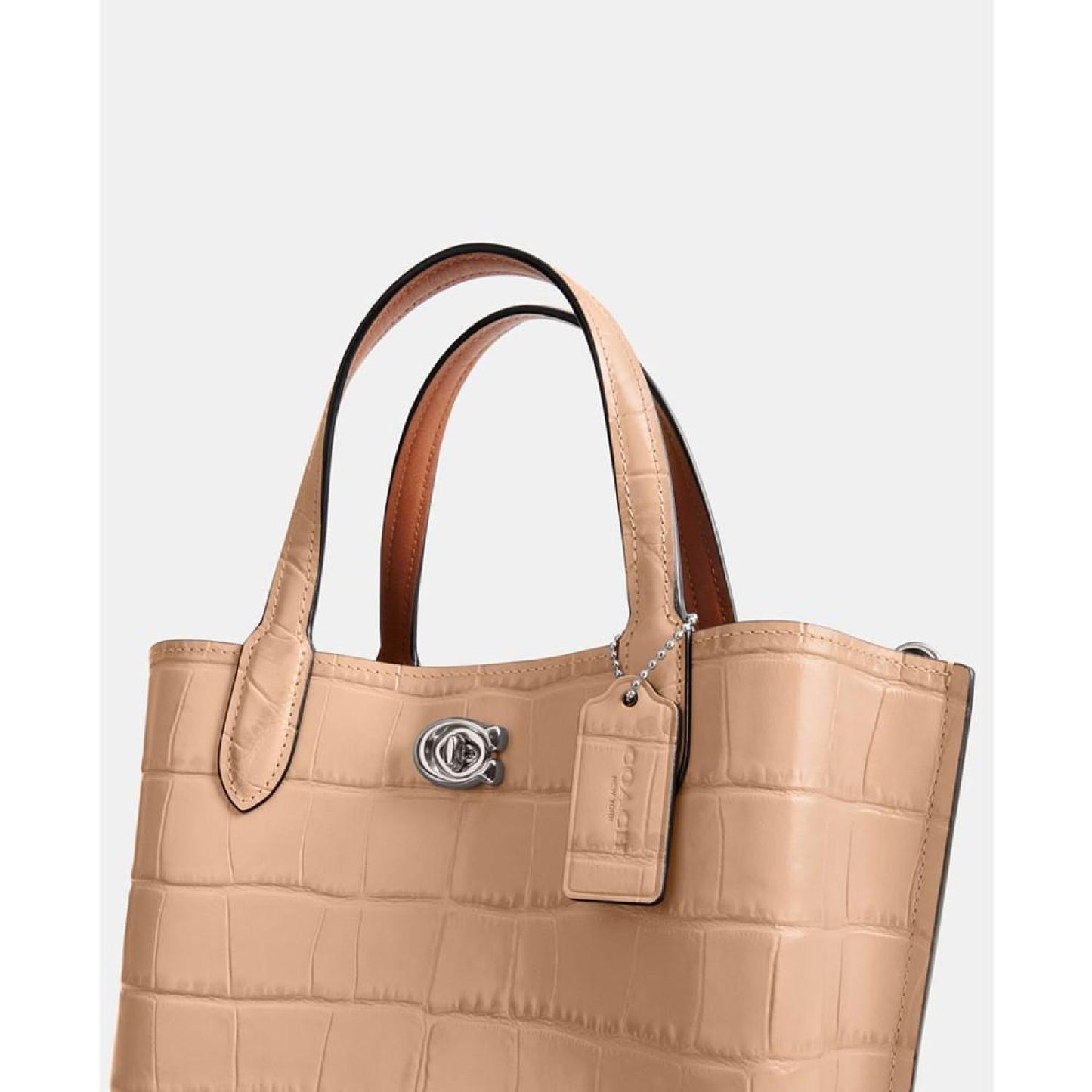 Embossed Croc Willow Tote 24