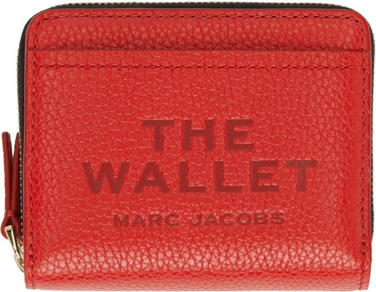 Red 'The Leather Mini Compact' Wallet