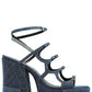 Marc Jacobs The Deconstructed Denim Kiki Platform Sandals