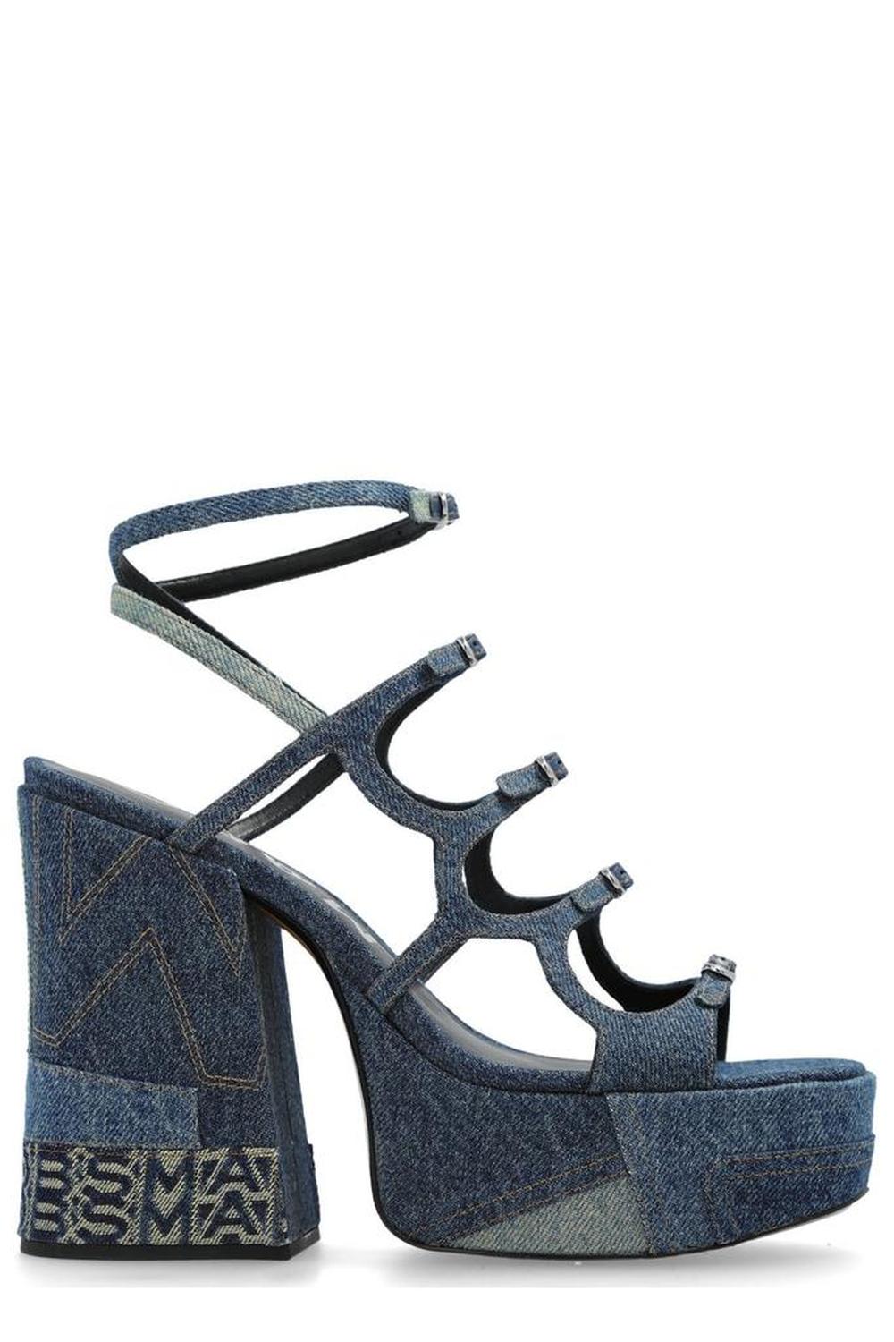 Marc Jacobs The Deconstructed Denim Kiki Platform Sandals