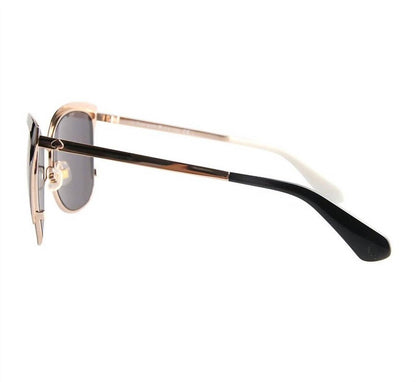 Women's Genice/s Sunglasses In Black Gold/gray Gradient Lens