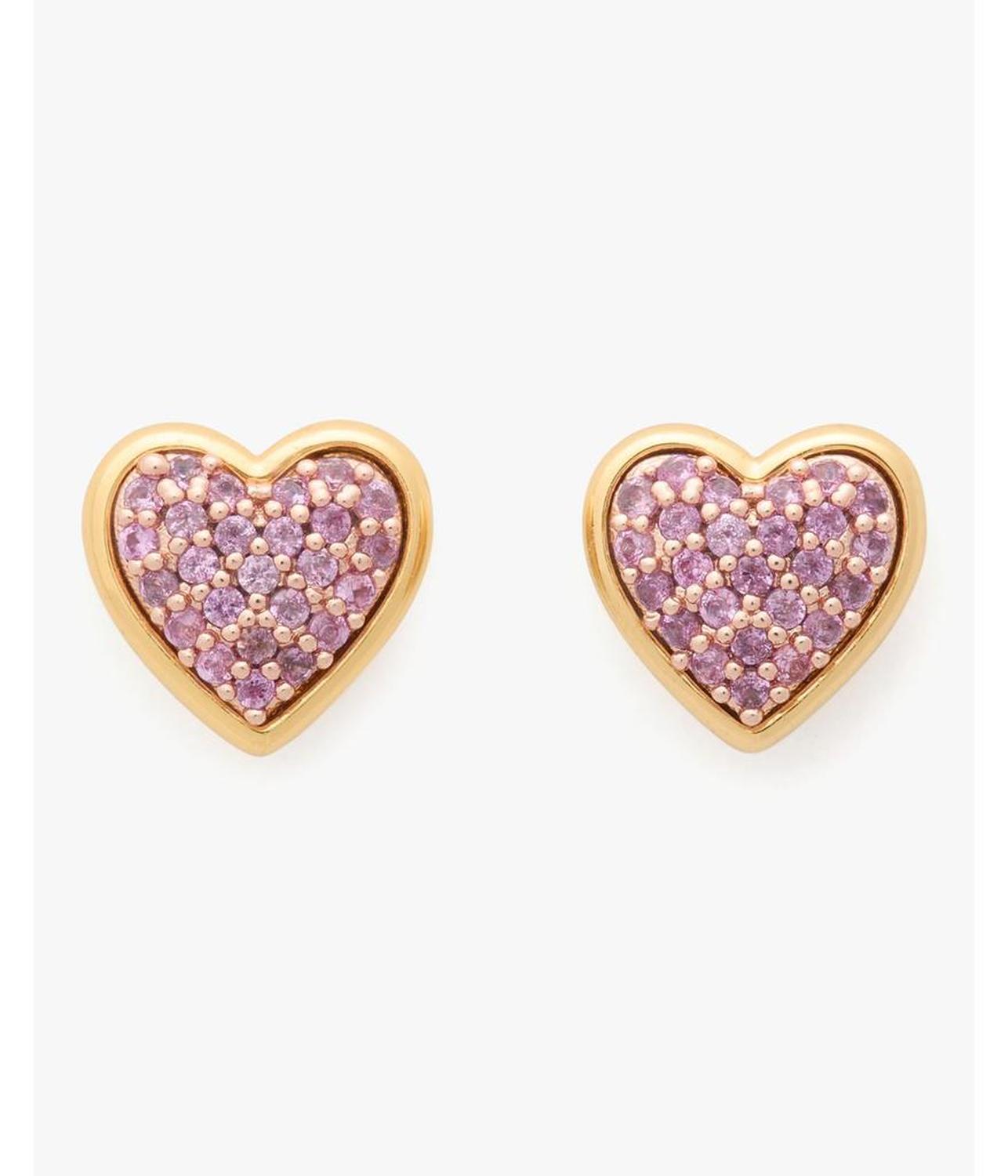 Heart Pave Studs