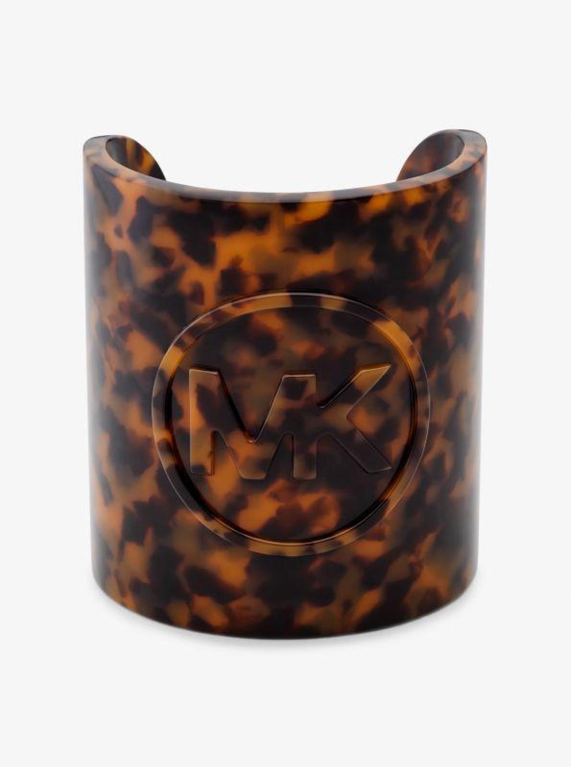 Logo Tortoiseshell Acetate Cuff