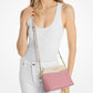 Jet Set Travel Medium Color-Block Signature Logo Crossbody Bag