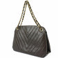 Chanel Chevron  Leather Shoulder Bag (Pre-Owned)