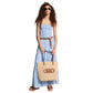 Michael Kors Women's Sunbleached Smocked Maxi Dress