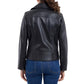 Women's Asymmetric Leather Moto Coat