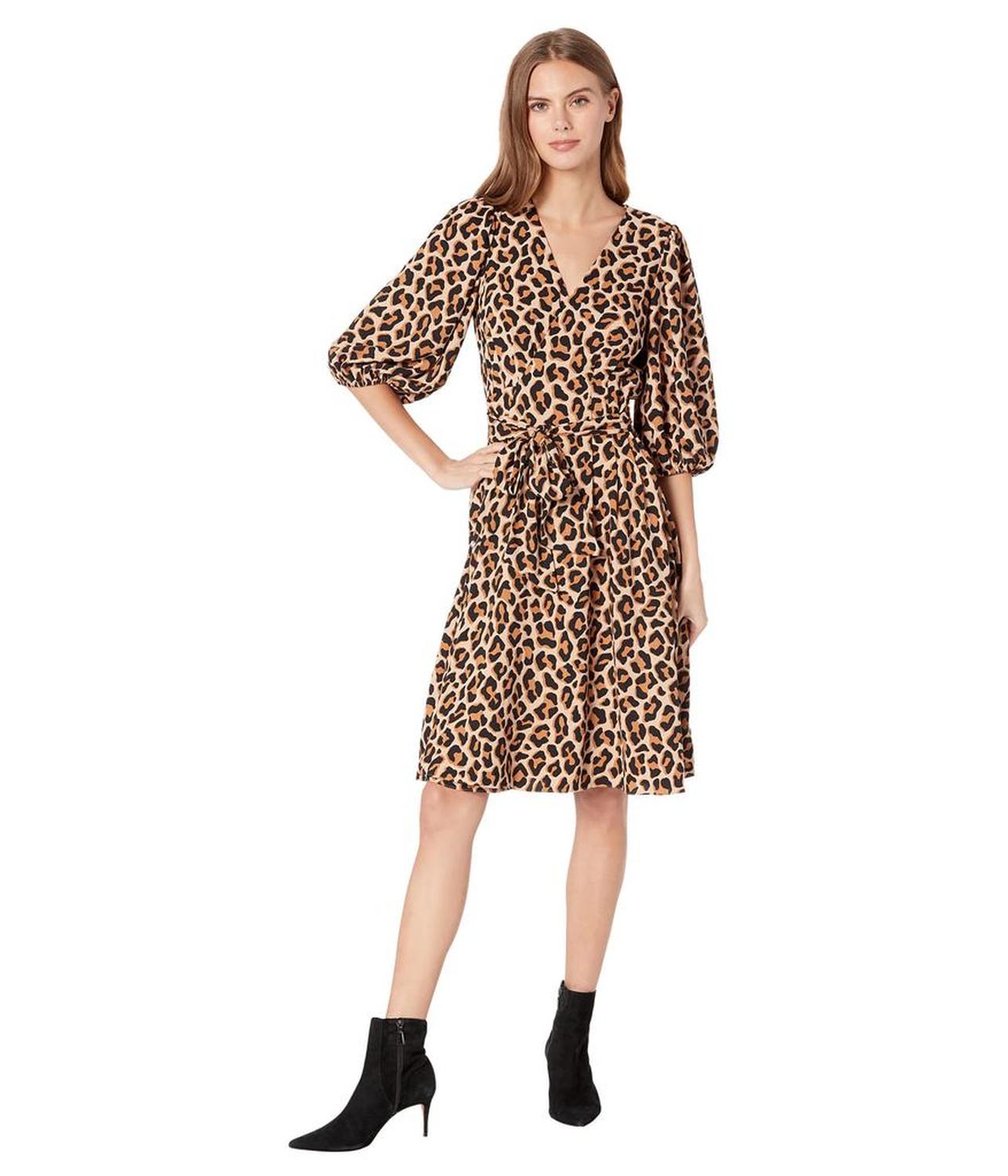 Lovely Leopard Wrap Dress