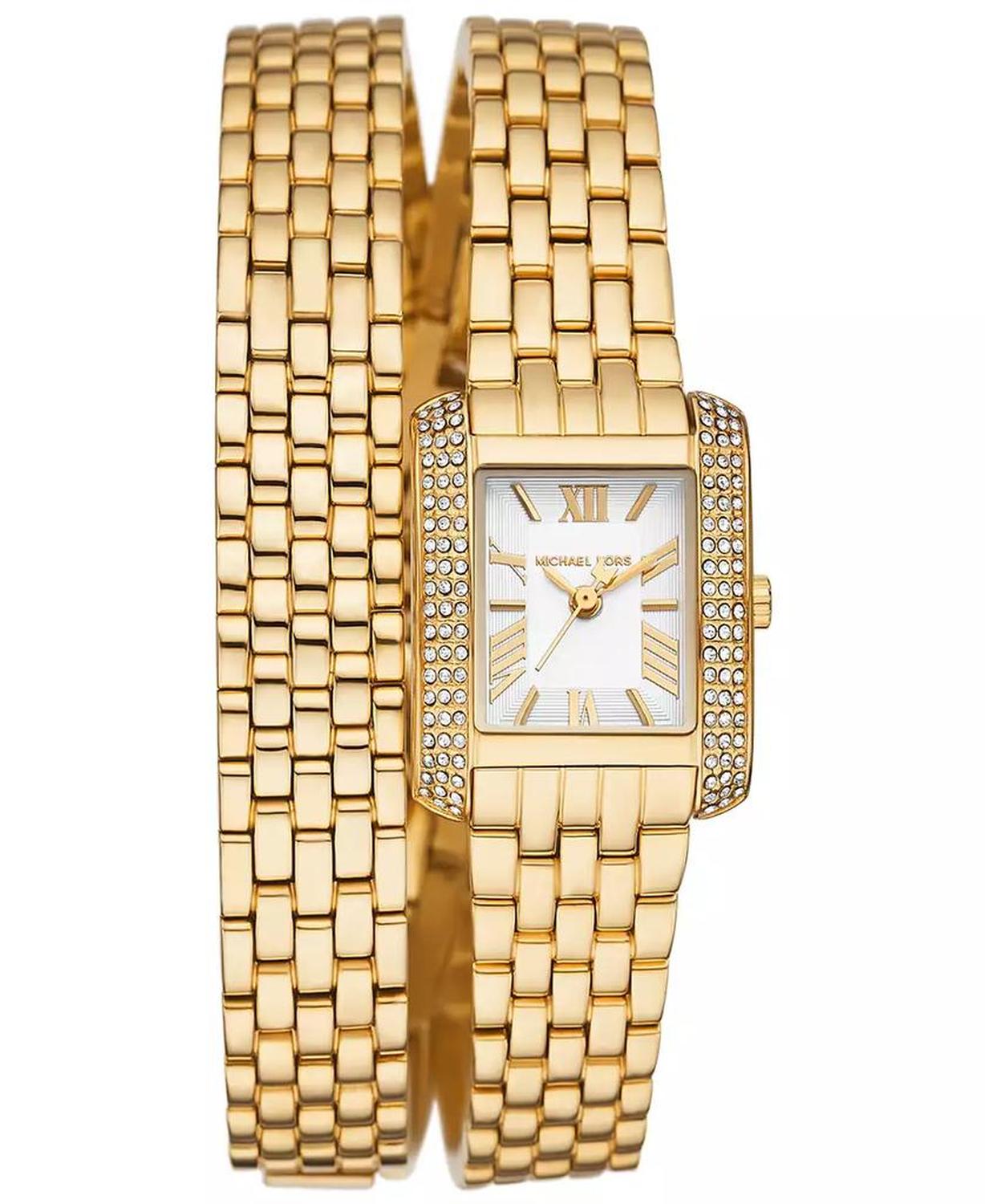 Women's Emery Three-Hand Gold-Tone Stainless Steel Watch 22mm