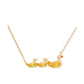 Gold-Tone Cubic Zirconia Ducks In A Row Pendant Necklace, 16" + 3" extender