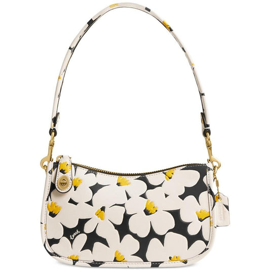 Swinger 20 Floral Print Leather Bag