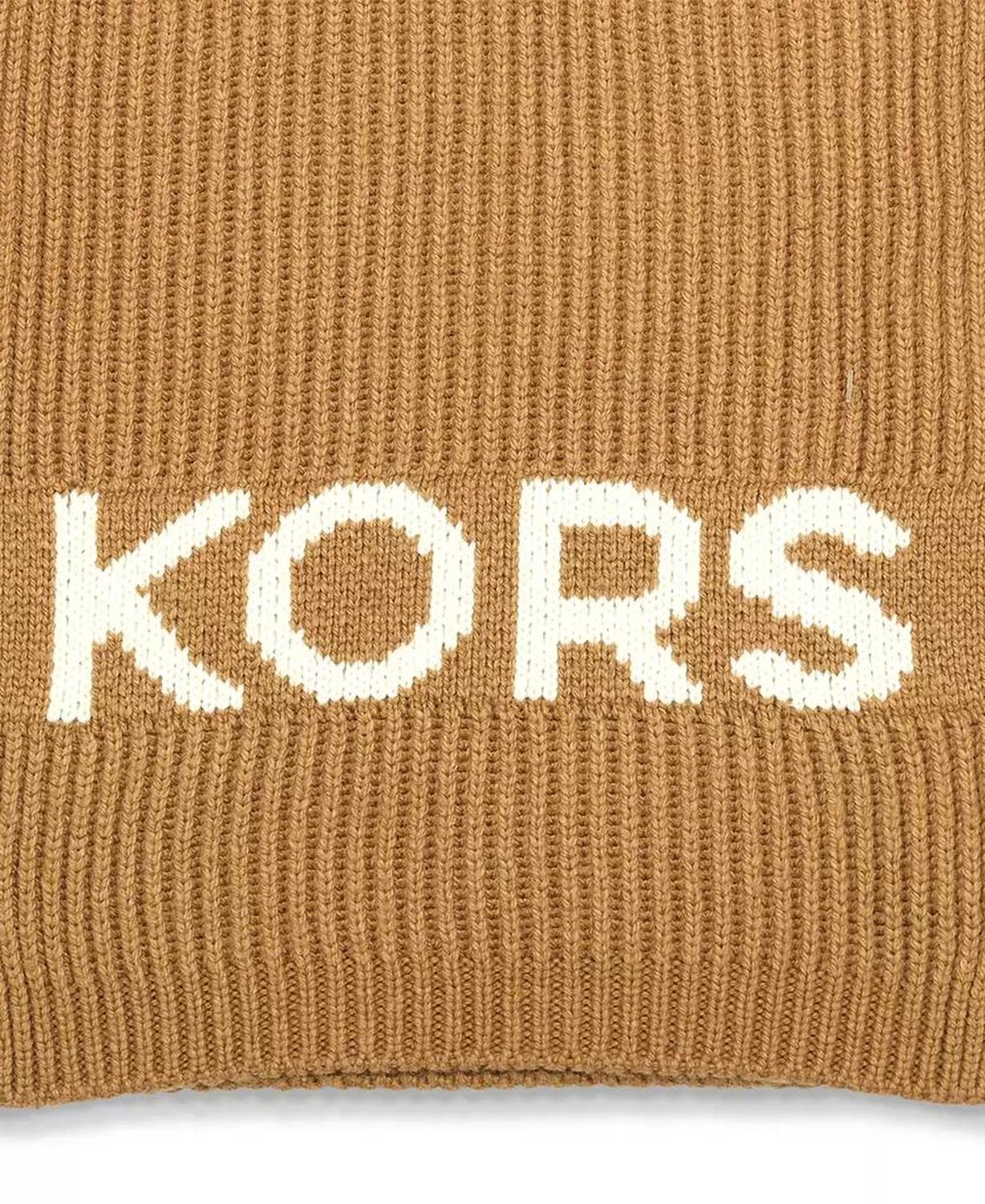 KORS Fisherman's Rib Beanie and Scarf Set