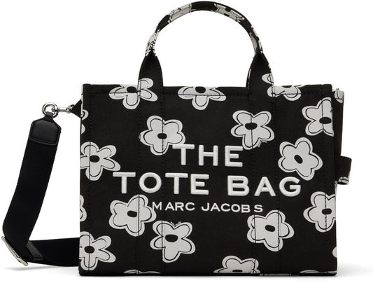 Black 'The Daisy Canvas Medium Tote Bag' Tote